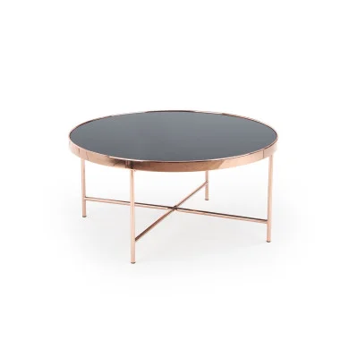 MORIA COFFEE TABLE, COPPER / BLACK